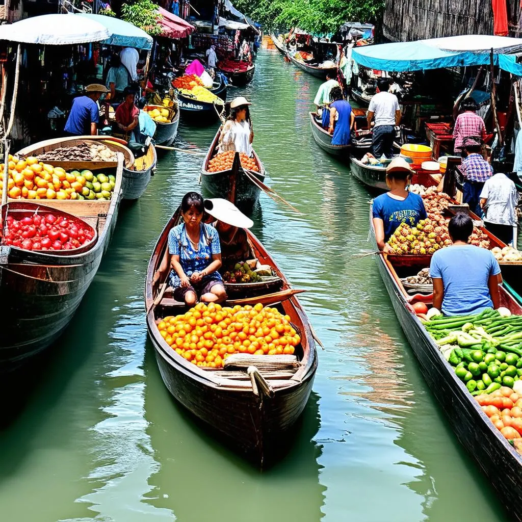 Floating Market in Thailand